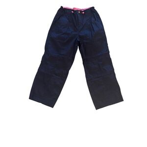 Active Studio Navy Blue Pink Track Pants Elastic Waist size Small Hiking